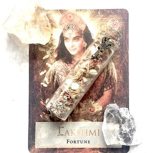 ⭐️SOLD⭐️ Goddess Spell Jar with Natural Citrine & Clear Crystal Quartz